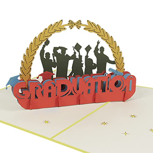 Sweetpopup® 3D Pop Up Karte Glückwunschkarte Gratulation | Handgefertig | Klappkarte Abschlussfeier 090 von Sweetpopup