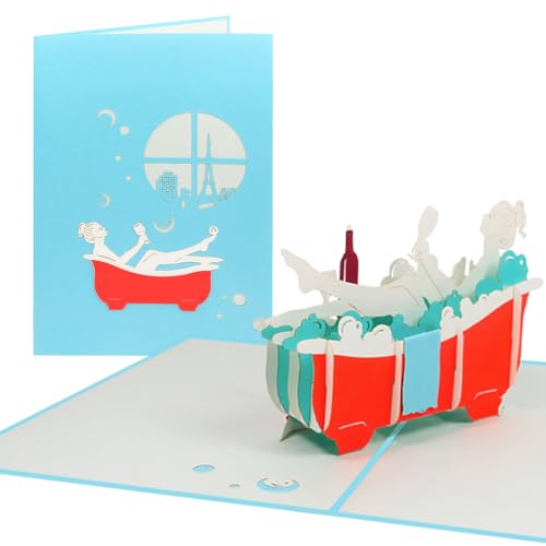 Sweetpopup® Pop Up Karte | Handgemacht Aus Nachhaltigem Papier | Wellness in Paris Hotel, 192 von Sweetpopup