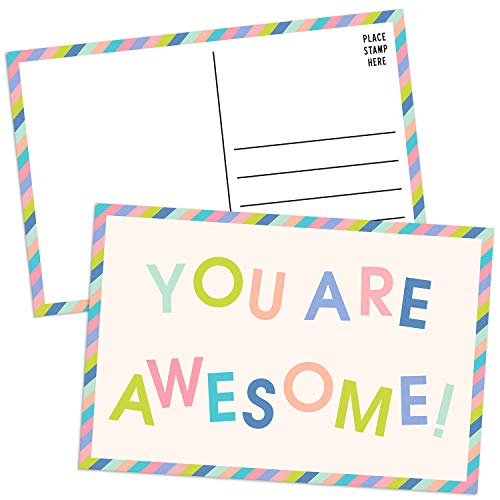 Sweetzer & Orange You Are Awesome Cards Postkarten Pack (60 Postkarten) 4x6 Postkarten für Kinder und Erwachsene Positive Affirmations Karten Freundlichkeit Karten Mitarbeiter Wertschätzung Notes von Sweetzer & Orange