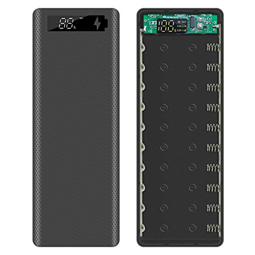 Sweo LCD Display, DIY 10x18650 Akku Hülle Power Bank Shell Ladegerät Externe Box Zubehör Powerbank Schutz Sweo LCD Display, DIY 10x18650 Akku Hülle Power Bank Shell Ladegerät Externe Box Zubehör Powerbank Schutz von Sweo