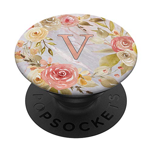 Anfangsbuchstabe V mit Blumenkranz AAN101 PopSockets PopGrip: Ausziehbarer Sockel und Griff für Handys/Tablets mit Tauschbarem Top Anfangsbuchstabe V mit Blumenkranz AAN101 PopSockets PopGrip: Ausziehbarer Sockel und Griff für Handys/Tablets mit Tauschbarem Top von Swesly Mobiltelefon