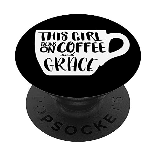 Funny & Cute Coffee & Grace Christian Gift PACJ0971 PopSockets PopGrip: Ausziehbarer Sockel und Griff für Handys/Tablets mit Tauschbarem Top Funny & Cute Coffee & Grace Christian Gift PACJ0971 PopSockets PopGrip: Ausziehbarer Sockel und Griff für Handys/Tablets mit Tauschbarem Top von Swesly Mobiltelefon