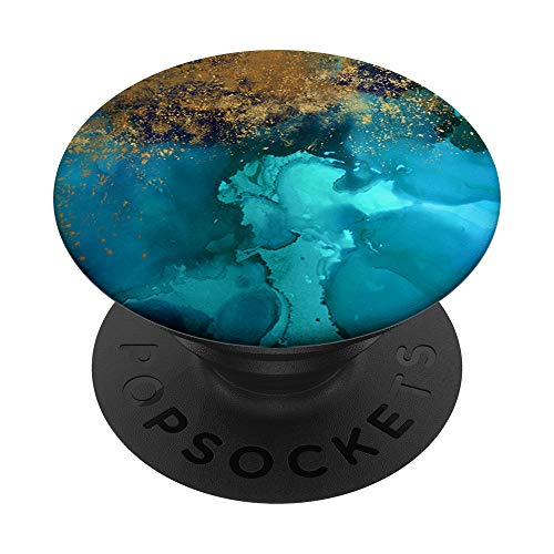 Inky Teal Turquoise Pattern PACJ0244 PopSockets PopGrip: Ausziehbarer Sockel und Griff für Handys/Tablets mit Tauschbarem Top Inky Teal Turquoise Pattern PACJ0244 PopSockets PopGrip: Ausziehbarer Sockel und Griff für Handys/Tablets mit Tauschbarem Top von Swesly Mobiltelefon