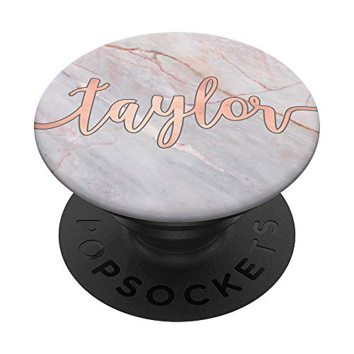 Vorname Taylor in der rosa Kursivschrift PACH292 PopSockets PopGrip: Ausziehbarer Sockel und Griff für Handys/Tablets mit Tauschbarem Top von Swesly Mobiltelefon