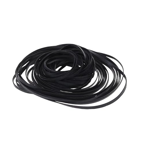 Skyvov Antriebsriemen aus Gummi, 2 mm, flach, Ersatz für Plattenspieler, CD, Phono, Kassettenband, Schwarz, 50 Stück Skyvov Antriebsriemen aus Gummi, 2 mm, flach, Ersatz für Plattenspieler, CD, Phono, Kassettenband, Schwarz, 50 Stück von Skyvov