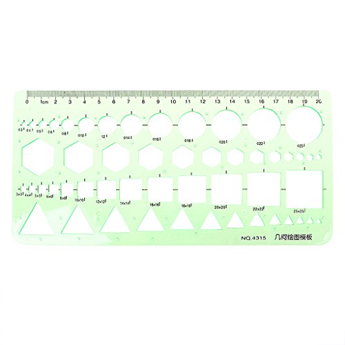 Geometrische Kunststoffkreise Quadrate Sechsecke Für Vorlage Lineal Zeichnung T Zeichnungslineal von Swetopq