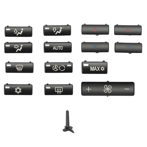 Swgaunc 14PCS A/C Klimaanlage Knopf Schalter für E39 E53 525i 530i 540i M5 X5 von Swgaunc