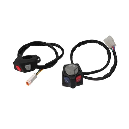Motorrad Horn Flammendurchschlag-schalter Fit for EC250-300 EC250F/350F 21-23 TE 125 14-16 TE 150 17-19 TE 250(F-Left Right Set 1) von SwiPle