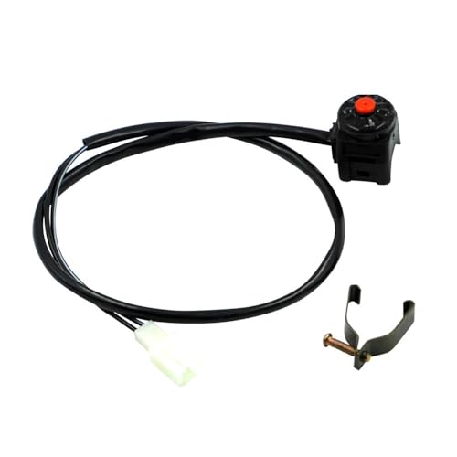 Universal Motorrad Schalter Taste Horn Starter Kompatibel Dirt Bike ATV UTV Dual Sport Motorrad Zubehör(Red button) von SwiPle