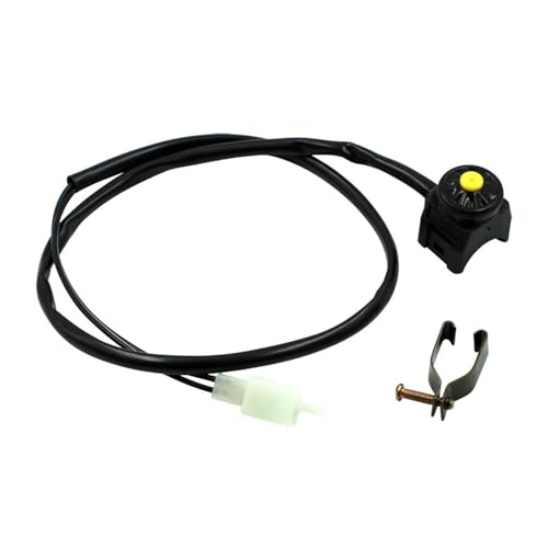 Universal Motorrad Schalter Taste Horn Starter Kompatibel Dirt Bike ATV UTV Dual Sport Motorrad Zubehör(Yellow button) von SwiPle