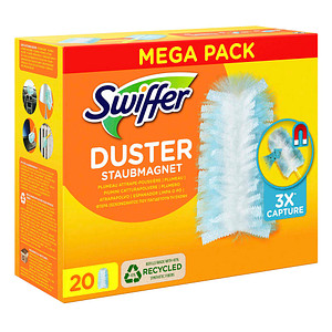 Swiffer DUSTER STAUBMAGNET MEGA PACK Staubfangtücher Mikrofaser, 20 Tücher von Swiffer