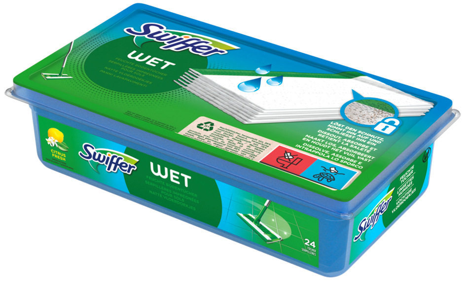 Swiffer Wet Wischtücher Nachfüllpackung, Inhalt: 24 Stück von Swiffer