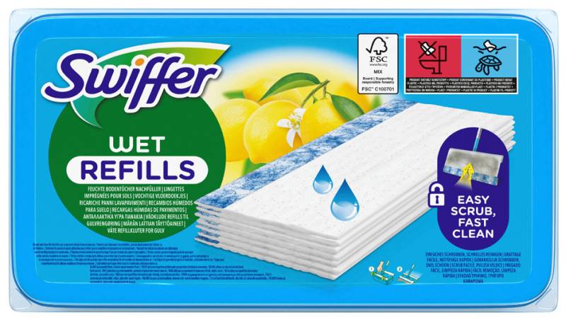 Swiffer Feuchte Bodenwischtücher Wet, Nachfüllpackung von Swiffer