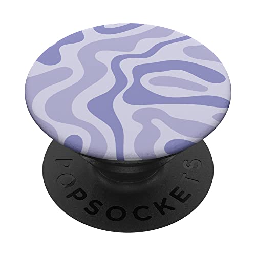 Lila abstraktes Wirbelmuster, pastellfarben, gewelltes Muster PopSockets mit austauschbarem PopGrip von Swirl Aesthetic Co.