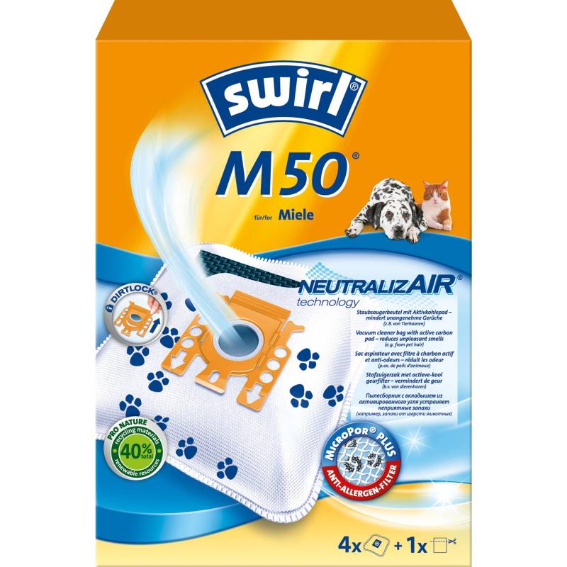 Staubsaugerbeutel M50 NeutralizAir von Swirl