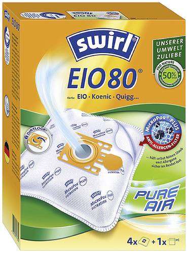 Swirl EIO80 AirSpace Staubsaugerbeutel 4St. von Swirl