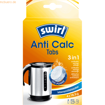 Swirl Entkalker Anti Calc 207770 Tabs 4 Stück Swirl Entkalker Anti Calc 207770 Tabs 4 Stück von Swirl