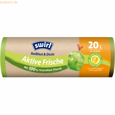 Swirl Müllsack Aktive Frische 20l grün 12 Stück Swirl Müllsack Aktive Frische 20l grün 12 Stück von Swirl