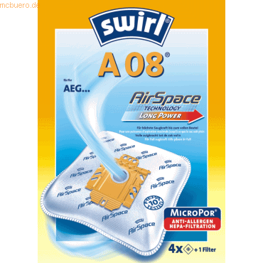 Swirl Staubbeutel A08 VE=4 Stück Swirl Staubbeutel A08 VE=4 Stück von Swirl