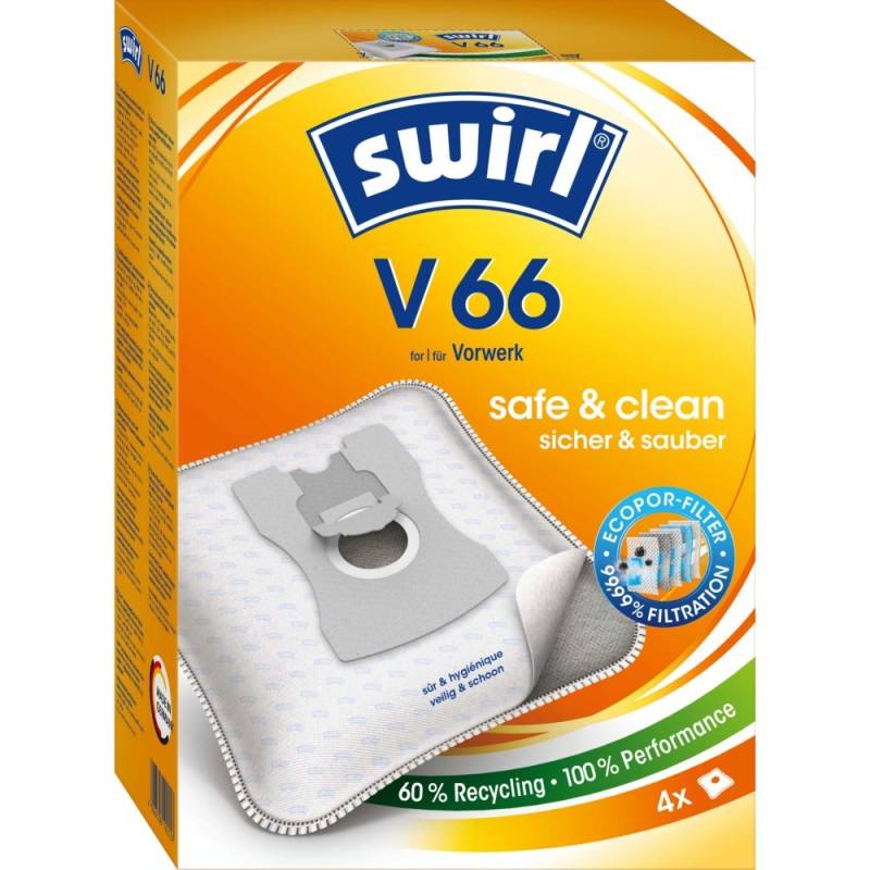 Swirl Staubbeutel V 66 EcoPor VE4 192557 von Swirl