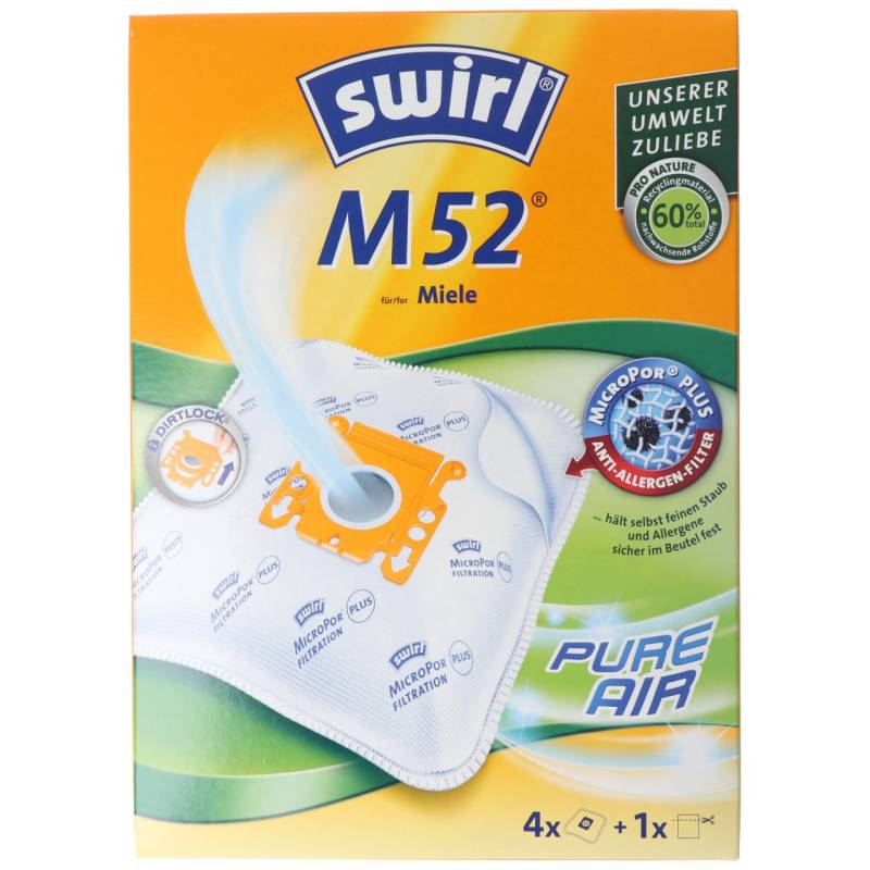 Swirl Staubsaugerbeutel M52 MicroPor Plus für Miele Staubsauger von Swirl