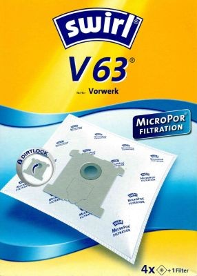 Swirl Staubsaugerbeutel V63 MicroPor für Vorwerk Staubsauger von Swirl