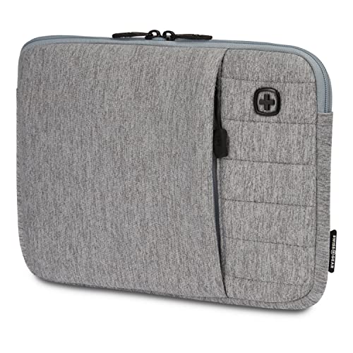 SwissGear Gepolsterte Laptophülle mit Reißverschluss, Micro-Twill-Laptop-Tasche mit Reißverschluss-Frontfach und Fleecefutter von Swiss Gear