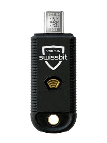 Swissbit iShield Key Pro MFA Sicherheitsschlüssel USB-C, NFC (FIDO U2F, FIDO2, HOTP, TOTP, PIV) von Swissbit