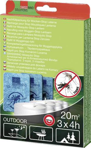 Swissinno 1 251 001K Refill Mosquito-Stop 36h Nachfüllset Passend für Marke (Tiervertreiber) Swiss von Swissinno