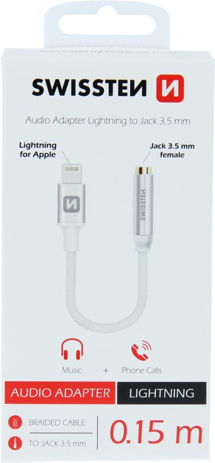 Swissten 73501301. Kabellänge: 0,15 m, Anschluss 1: USB C, Produktfarbe: Weiß (73501212) von Swissten
