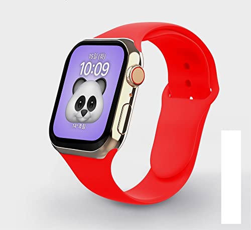 Swissten Armband aus Silikon, kompatibel mit Apple Watch 38 und 40 mm, Rot von Swissten