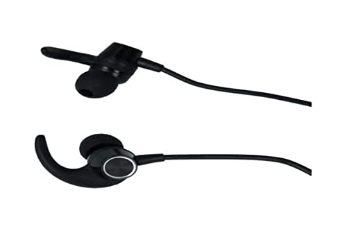 Swissten - Bluetooth Ohrhörer Active Schwarz - Ohrhörer mit Mikrofon - Inklusive 3 Silikon-Ohrstöpsel für alle Ohrtypen - Kompatibel mit Android und iOS - Schwarz von Swissten