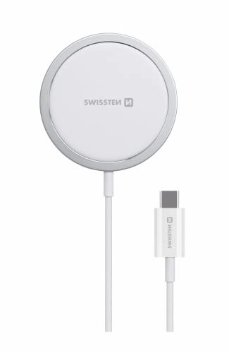 Swissten Magstick USB-C Kabel - Magnetisches kabelloses Ladegerät, kompatibel mit MagSafe, unterstützt schnelles Laden bis zu 15 W - Länge 1,5 m Swissten Magstick USB-C Kabel - Magnetisches kabelloses Ladegerät, kompatibel mit MagSafe, unterstützt schnelles Laden bis zu 15 W - Länge 1,5 m von Swissten