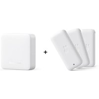SwitchBot WLAN Hygrometer & Thermometer Innen/Außen - 3er-Set + Hub Mini - Weiß von SwitchBot