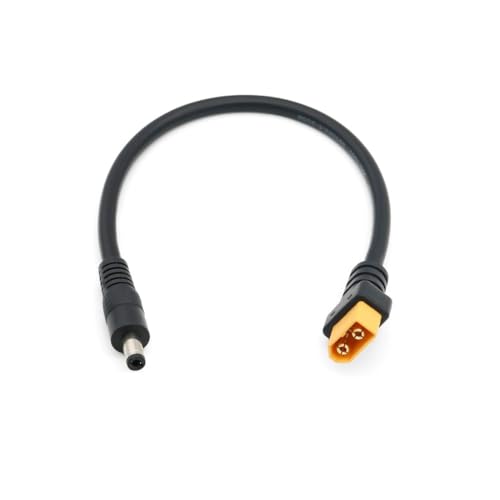 Switian XT60 Adapterkabel für FPV Drohne - XT60 auf DC5.5mm 2.5mm männlich Kabel 30cm | 14AWG Kupferkabel Kompatibel mit Fatshark Skyzone, TS100 Lötkolben, Solargeneratoren Switian XT60 Adapterkabel für FPV Drohne - XT60 auf DC5.5mm 2.5mm männlich Kabel 30cm | 14AWG Kupferkabel Kompatibel mit Fatshark Skyzone, TS100 Lötkolben, Solargeneratoren von Switian