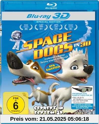 Space Dogs - Der Kinofilm Real 3D Editon (3D Blu-ray) [Special Edition] von Swjatoslaw Uschakow