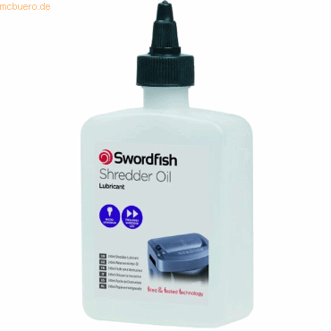 5 x Swordfish Aktenvernichteröl 240ml von Swordfish