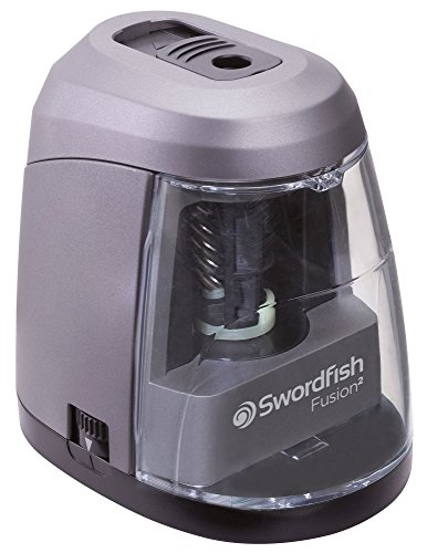Swordfish Fusion2: 40309 Akku/Elektrischer Bleistiftspitzer, 8–10 mm, grau/schwarz von Swordfish