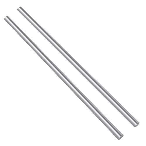 Swpeet 2 Stück 1/4 Zoll Edelstahl massiv runde Stange Stange Stock Kit Durchmesser 5 mm Länge 356 mm perfekt für verschiedene Wellen Miniaturachse Modellflugzeug von Swpeet