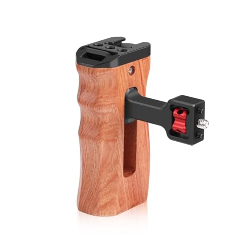 Sxett Leichter Holz-Seitengriff mit 0,6 cm oder 3/8 Zoll Gewindelöchern, integriertem Schraubenschlüssel für Kamerakäfig, Mikrofon, Fülllicht Sxett Leichter Holz-Seitengriff mit 0,6 cm oder 3/8 Zoll Gewindelöchern, integriertem Schraubenschlüssel für Kamerakäfig, Mikrofon, Fülllicht von Sxett