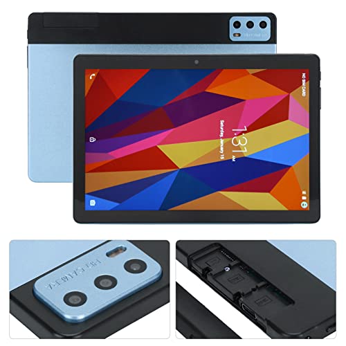10,1-Zoll-Tablet, Octa-Core-Tablet, Tragbares 2,4-G-5-G-WLAN-Android-Tablet, 8-GB-RAM, 256-GB-ROM, 5-MP-13-MP-Dual-Kamera-Tablet, 5800-mAh-Tablet für Video, Lesen, Spielen von Sxhlseller