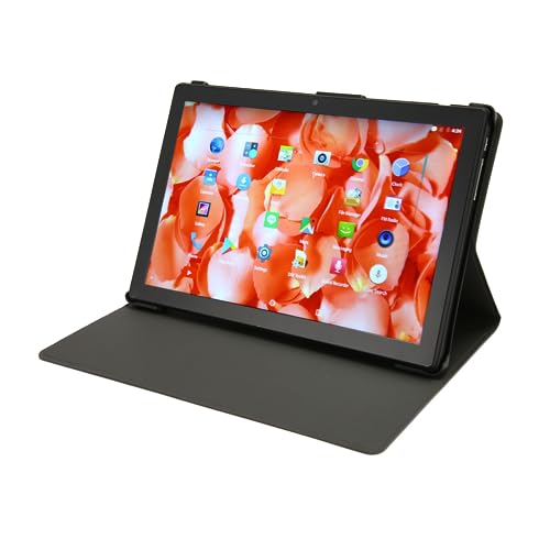 10,1-Zoll-Tablet mit Octa-Core-CPU, 8 GB RAM, 256 GB ROM, 4G-Netzwerk, FHD-Bildschirm, 7000-mAh-Akku, Schutzhülle, Schwarz (EU-Stecker) von Sxhlseller