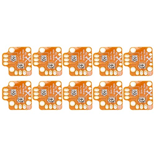 10 Stücke Universal Gamepad Joystick Drift Reparaturbrett, Gamepad Joystick Drift Reparaturbrett, 3D Thumb Stick Drift Fix Mod für für PS5 für Gold von Sxhlseller