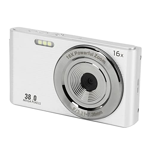 1080P 38MP Digitalkamera, 2,4-Zoll-16-facher Digitalzoom-Camcorder, Kompakte Point-Shoot-Kamera, Tragbare Kleine Kamera für Teenager-Anfänger von Sxhlseller