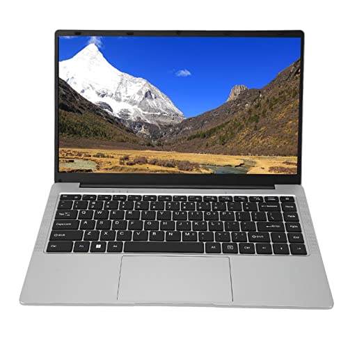 14,1 Zoll FHD Laptop, 1920 X 1080 IPS Laptop mit Intel Celeron J4105 Prozessor für Windows 10 11, 8 GB DDR4 RAM, Ultraschlanker Laptop PC für das Online Lernen von Geschäftsspielen (256 GB EU-Stecker) von Sxhlseller