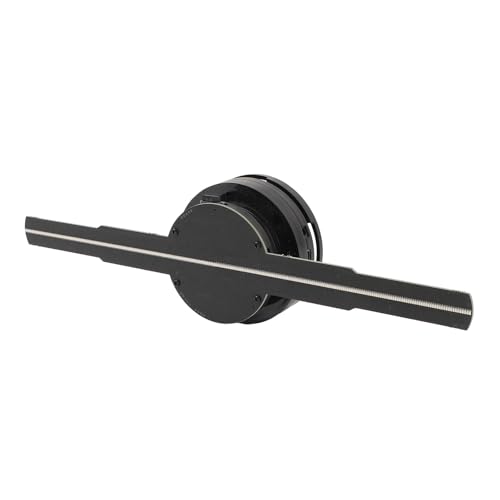3D Hologramm Lüfter, Klein, 28 cm Flügel, Holografischer Lüfter, Projektor, Unterstützt App und Fernbedienung, Auflösung 1024 X 1024 Pixel, 256 Stück HD LED Perlen, (schwarz) von Sxhlseller