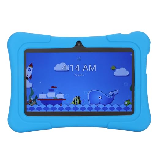 7-Zoll-Kinder-Tablet für Android 11, Kinder-Tablet mit 2 GB RAM und 32 GB ROM, Unterstützt Bluetooth, WLAN, GMS, Kindersicherung, Dual-Kamera, Stoßfestes Kickstand-Gehäuse von Sxhlseller