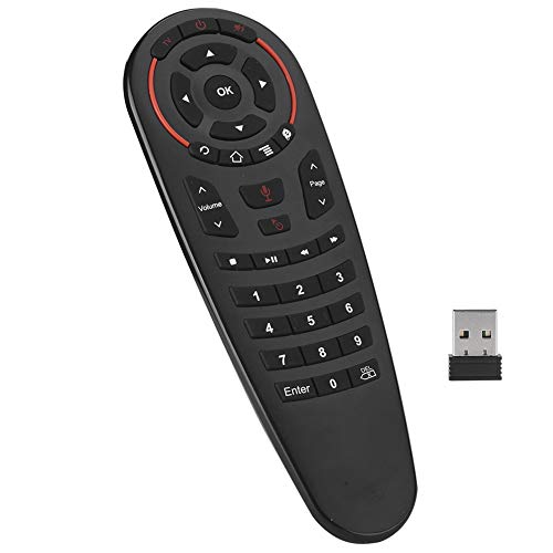 Air Mouse Fernbedienung, 33 Tasten, 2,4 G, Drahtlose USB Sprachfernbedienung mit Empfänger für Android Computer TV Box Projektoren, Universelle Air Fly Maus mit Spracheingabe, IR Lernen von Sxhlseller