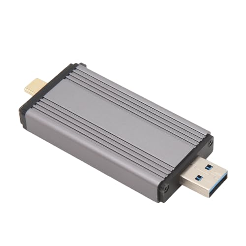 Aluminium 2 TB M.2 NVME SATA SSD-Gehäuseadapter, USB 3.2 Gen 2 (10 Gbit/s) zu NVME PCI E SATA Key Solid State Drive Externes Gehäuse Unterstützt UASP Trim für NVME SATA SSDs 2242 von Sxhlseller