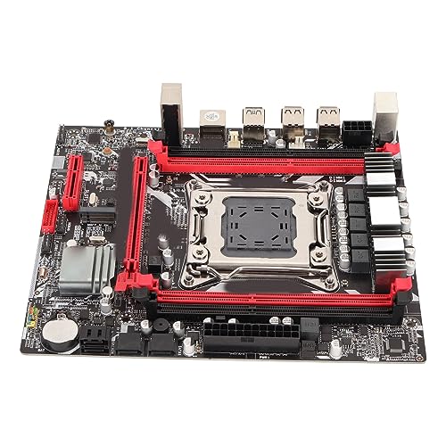 Computer Motherboard,LGA2011 ATX Server Motherboard mit DDR4, SATA3 und USB3.0, Schneller Start, 6 USB Schnittstellen, Kompatibel für E5 2670, Gaming und Büroarbeit von Sxhlseller